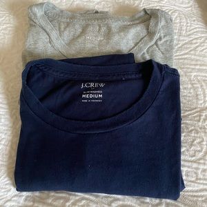 Two J Crew Pocket T shirts.  Medium